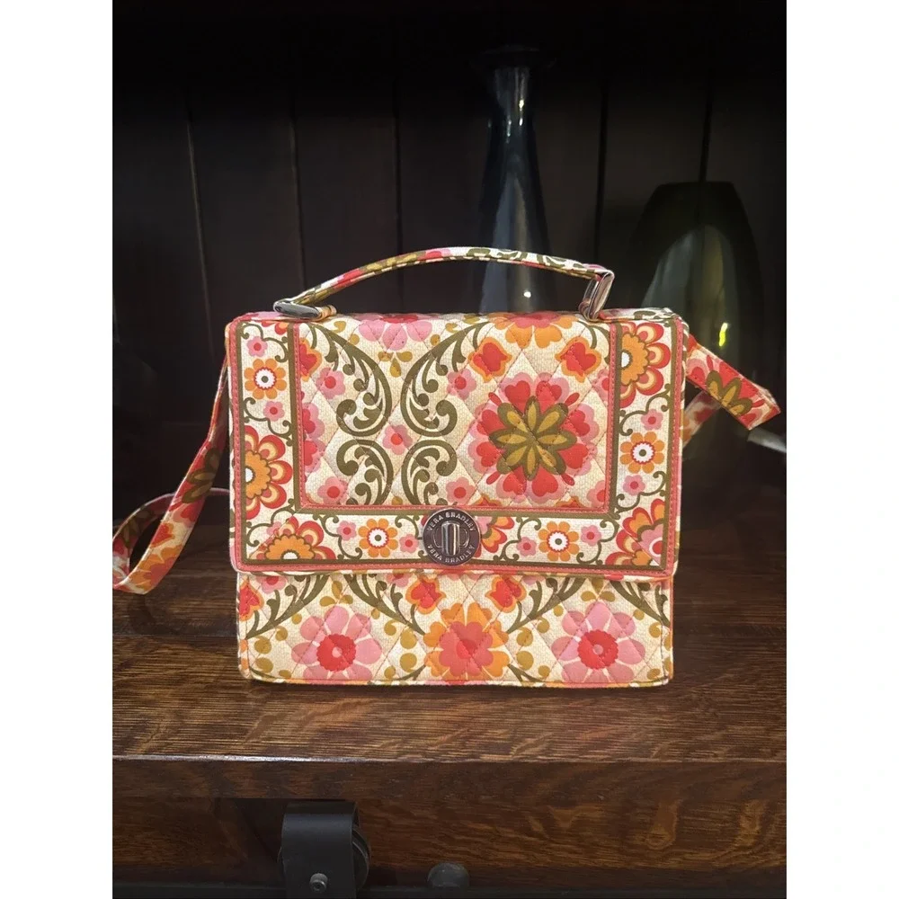 Vera Bradley Quilted Julia Crossbody Bag In Folkloric Pattern
